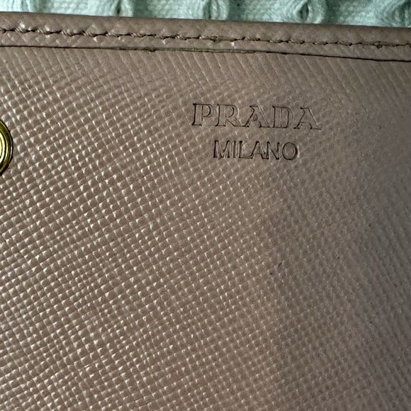 Prada Double Snap Long Wallet with Bow - Picture 13 of 15